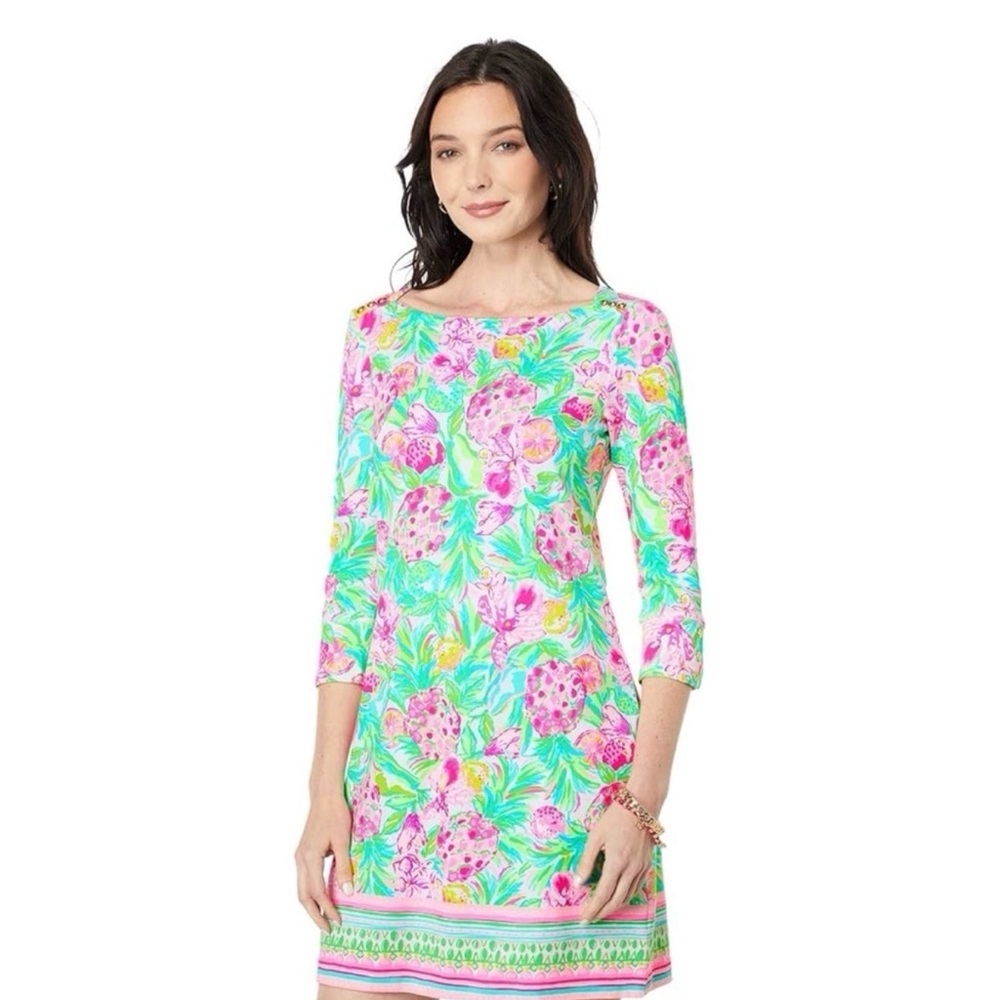 Lilly Pulitzer UPF 50+ Sophie Dress in Pear Necessities size large NWT